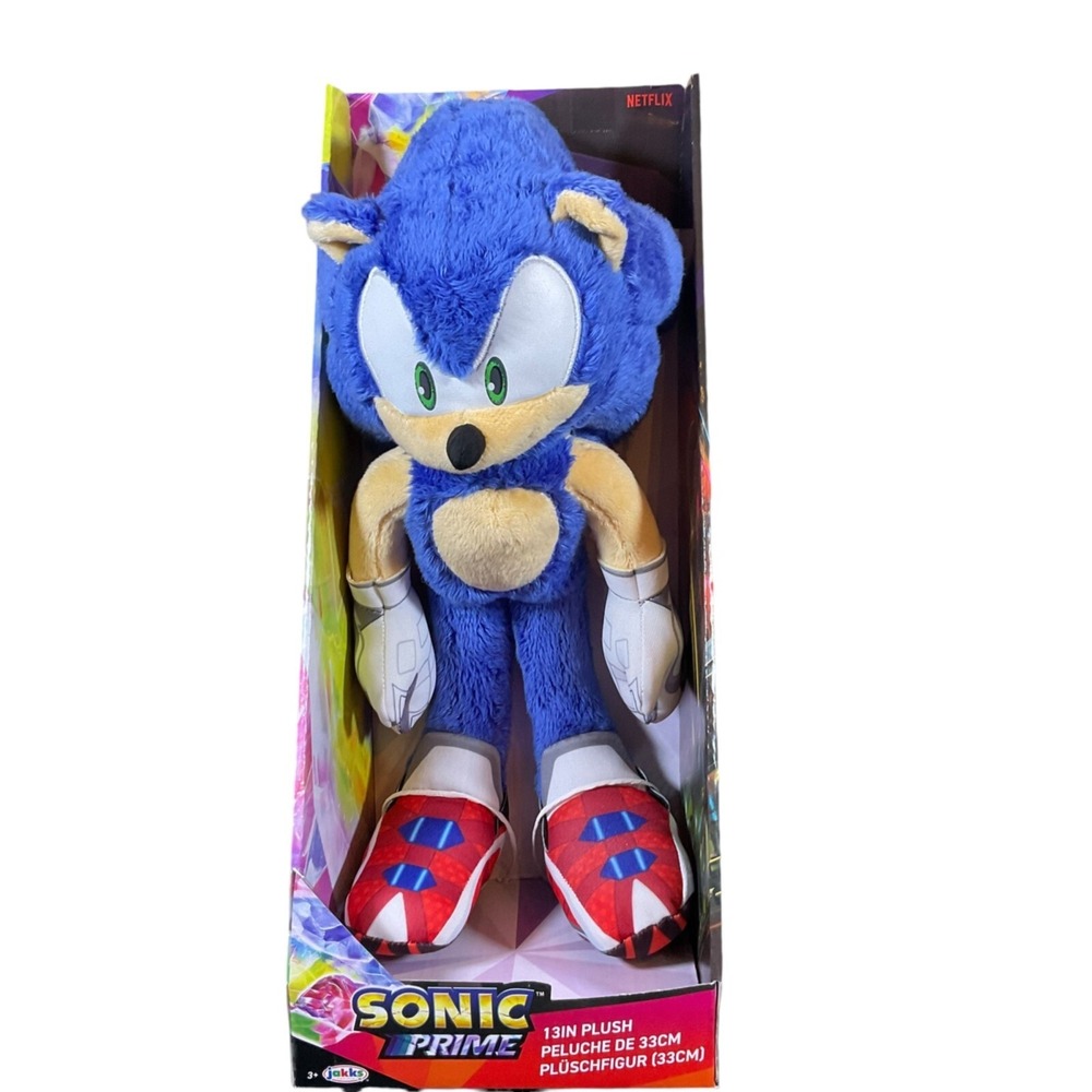 Jakks Pacific Sonic The Hedgehog Sonic‎ Prime 13" Plush Sega Netflix